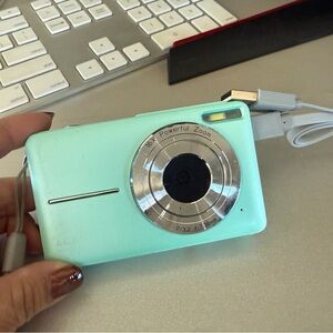 Mint Green Digital Camera